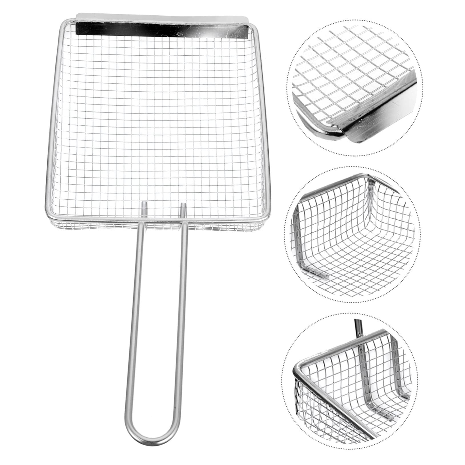 Amazon | OFFSCH ステンレス製フライバスケット 人工研磨仕上げ 食品用